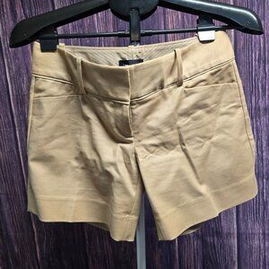 The Limited Khaki Dress Shorts Tailored Mid Rise Size 2L Tan Career Shorts